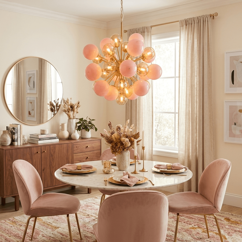Pomelia Glass Globe Sputnik Chandelier - Vakkerlight