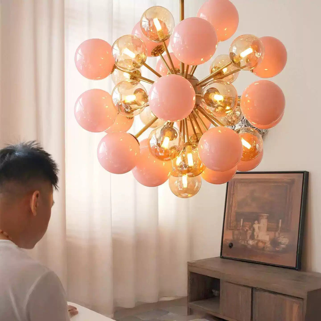 Pomelia Glass Globe Sputnik Chandelier - Vakkerlight