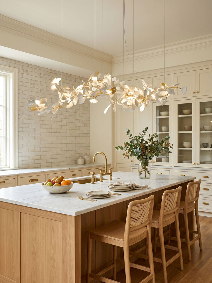 Porcelain Gingko Chandelier - Vakkerlight