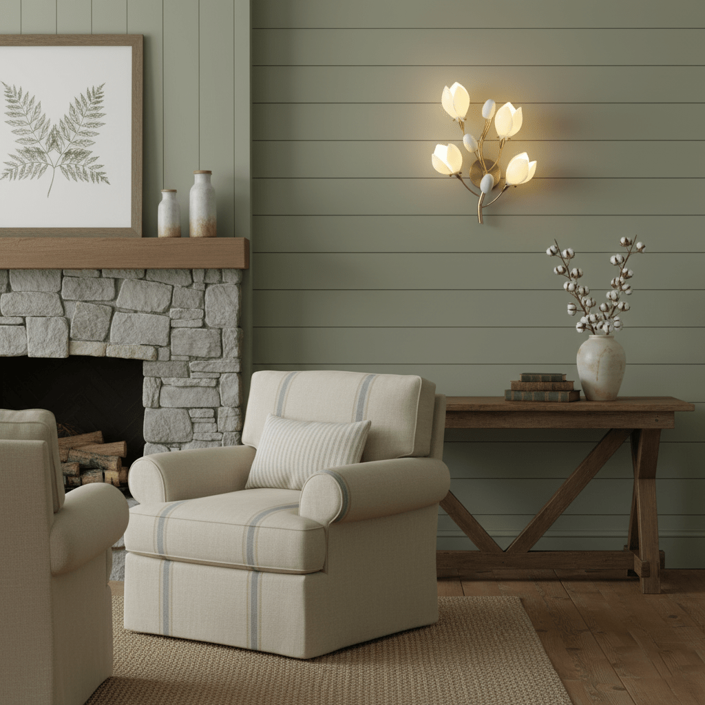 Porcelain Magnolia Wall Lamp - Vakkerlight