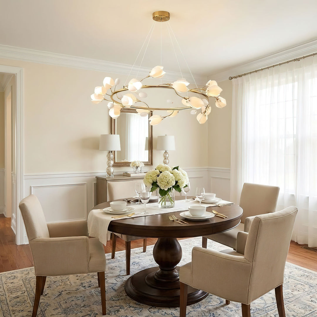 Porcelain Magnolia Chandelier - Vakkerlight