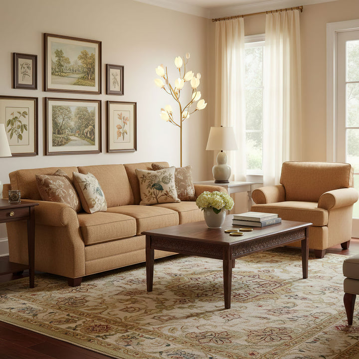 Porcelain Magnolia Floor Lamp - Vakkerlight