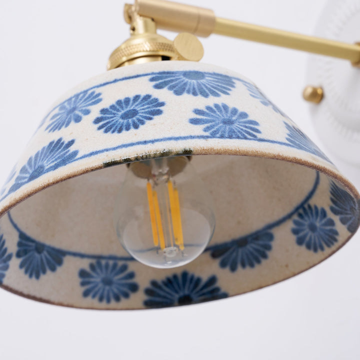 Porcelain Indigo Wall Lamp