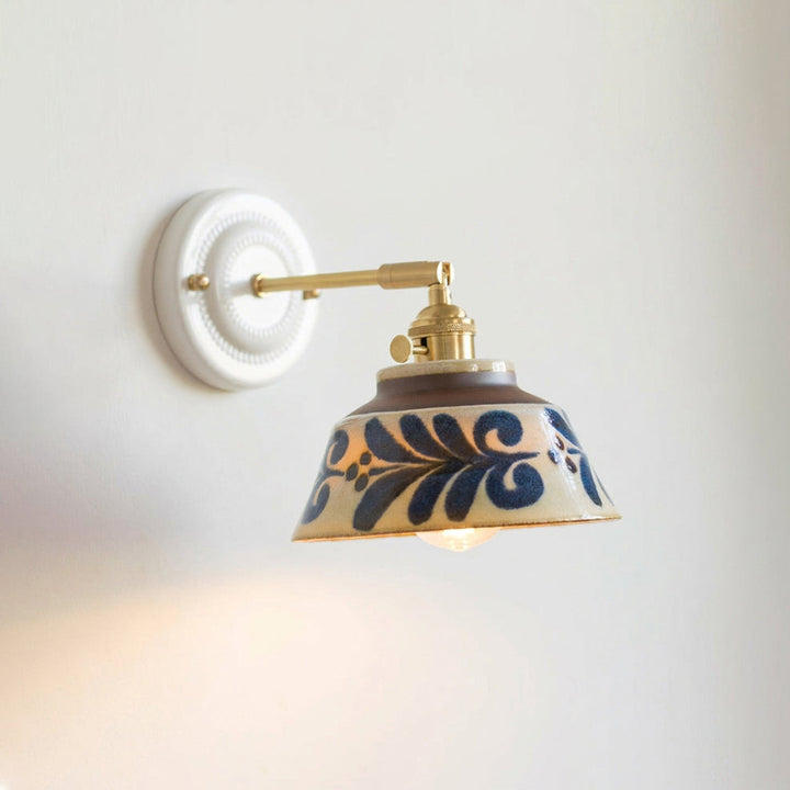 Porcelain Indigo Wall Lamp