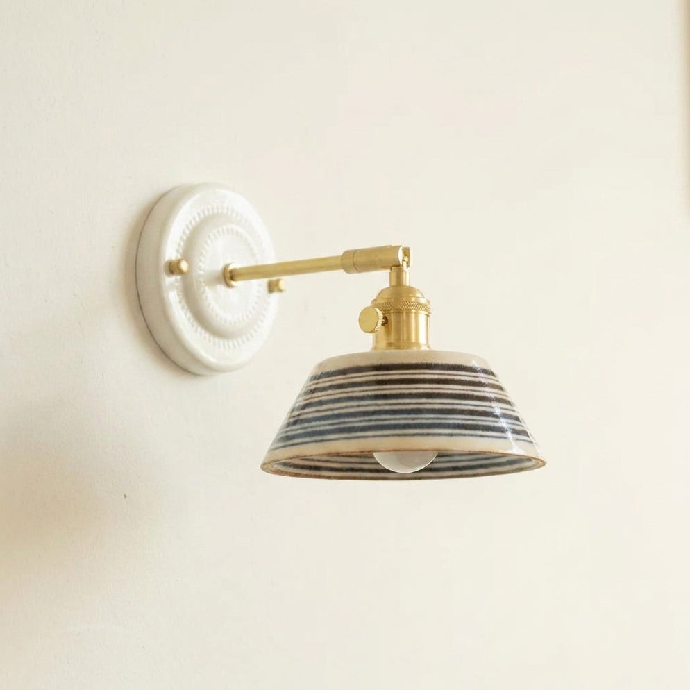 Porcelain Indigo Wall Lamp