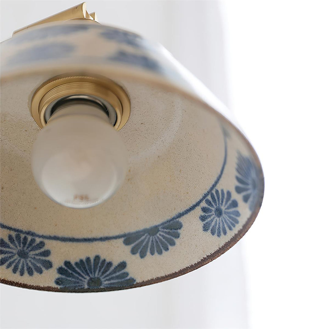 Porcelain Indigo Wall Lamp