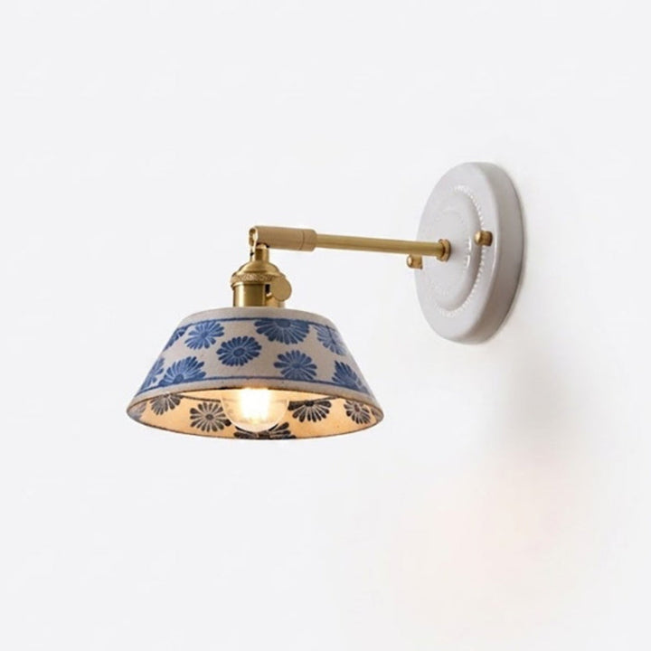 Porcelain Indigo Wall Lamp