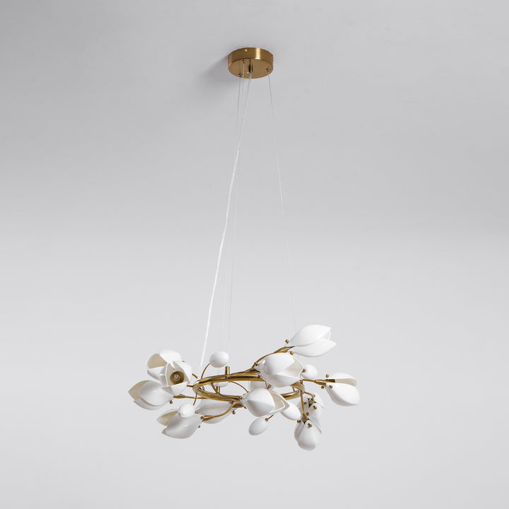 Porcelain Magnolia Chandelier - Vakkerlight