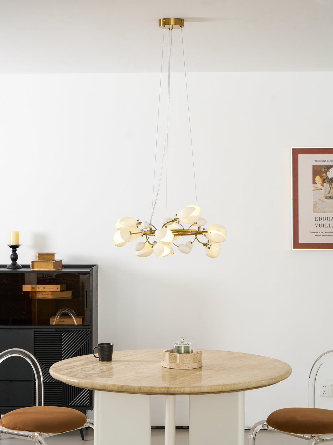 Porcelain Magnolia Chandelier - Vakkerlight