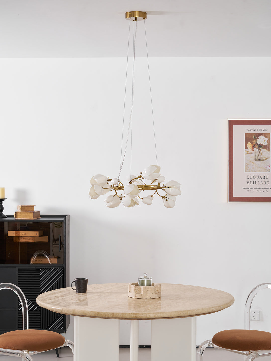 Porcelain Magnolia Chandelier - Vakkerlight