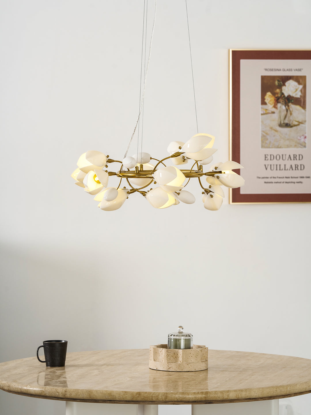 Porcelain Magnolia Chandelier - Vakkerlight