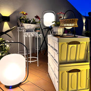 Portable Lantern Outdoor Table Lamp with Solar Panel