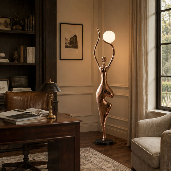 Pose Yoga Sculpture Floor Lamp - Vakkerlight