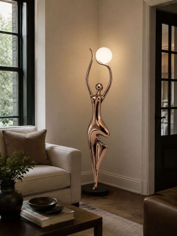 Pose Yoga Sculpture Floor Lamp - Vakkerlight