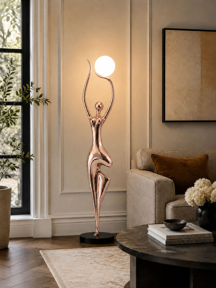Pose Yoga Sculpture Floor Lamp - Vakkerlight