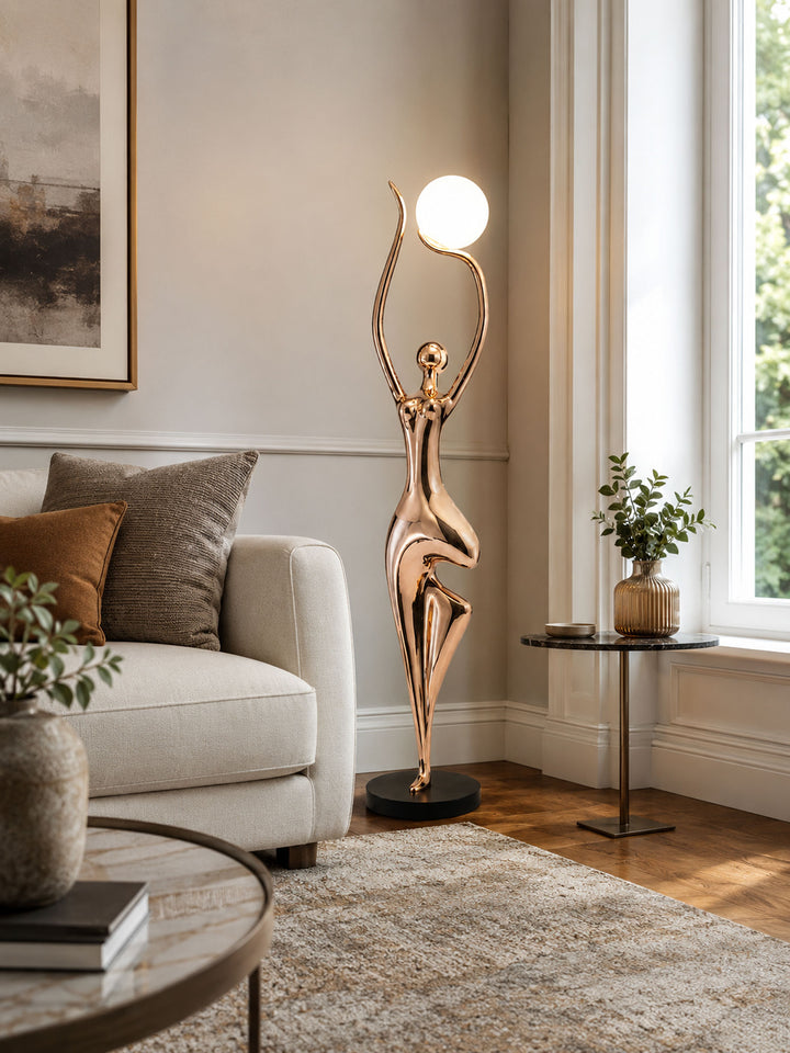 Pose Yoga Sculpture Floor Lamp - Vakkerlight