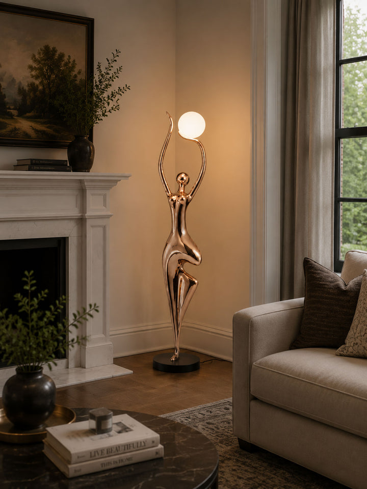 Pose Yoga Sculpture Floor Lamp - Vakkerlight