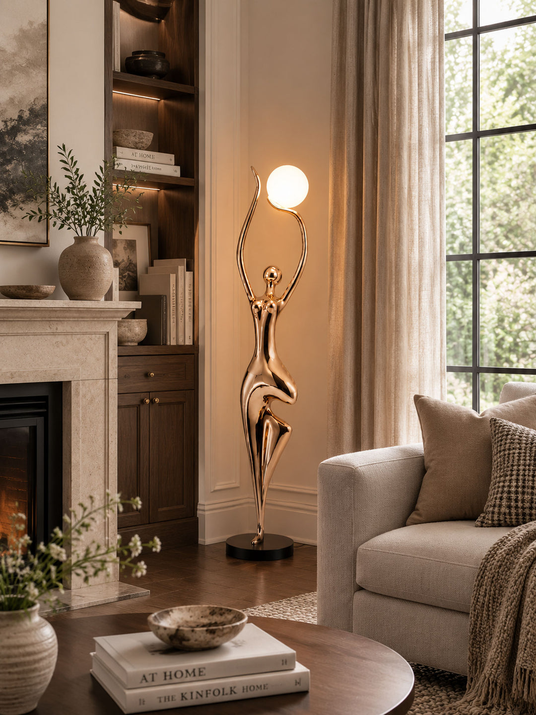 Pose Yoga Sculpture Floor Lamp - Vakkerlight