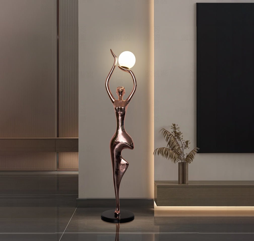 Pose Yoga Sculpture Floor Lamp - Vakkerlight