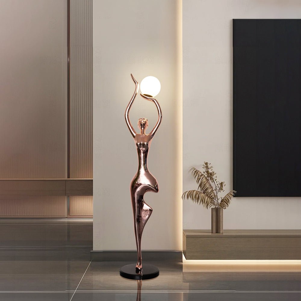 Pose Yoga Sculpture Floor Lamp - Vakkerlight