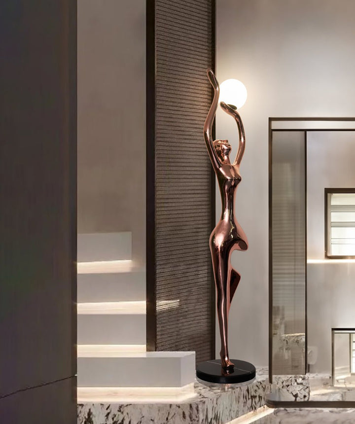 Pose Yoga Sculpture Floor Lamp - Vakkerlight