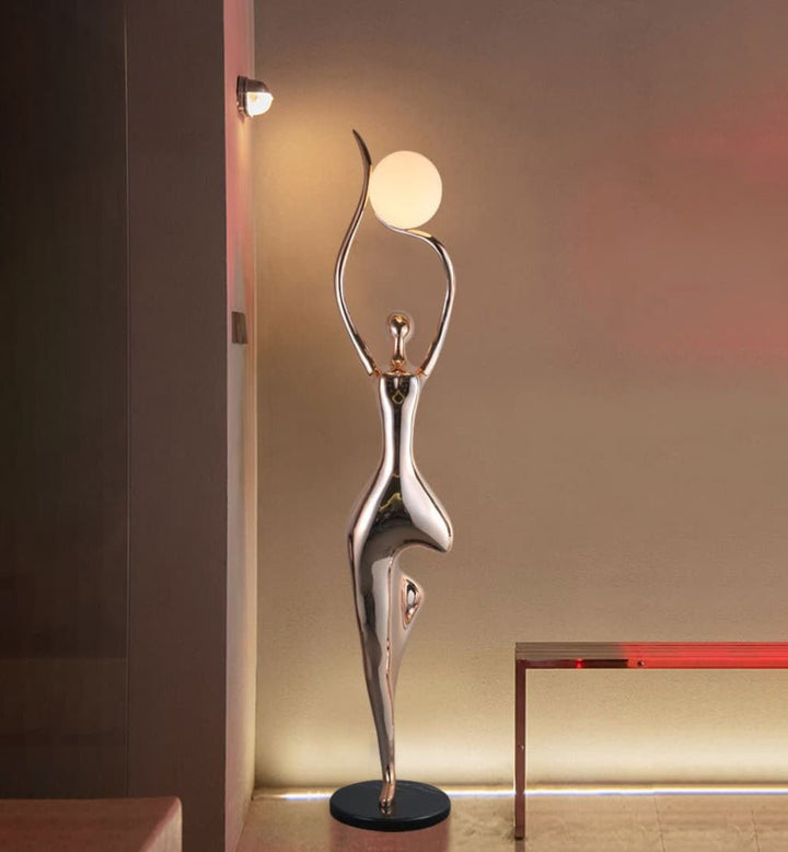 Pose Yoga Sculpture Floor Lamp - Vakkerlight