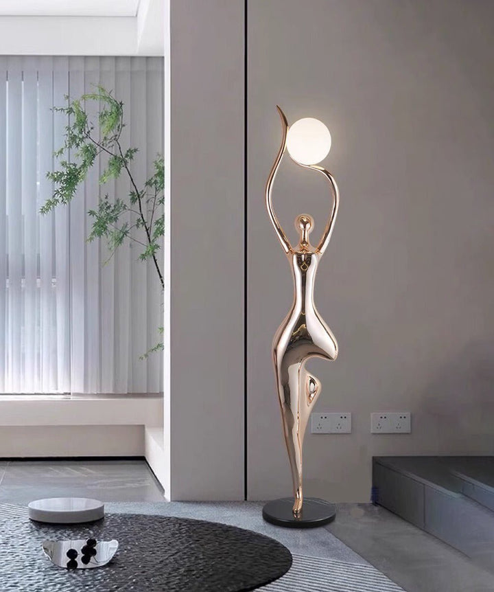 Pose Yoga Sculpture Floor Lamp - Vakkerlight