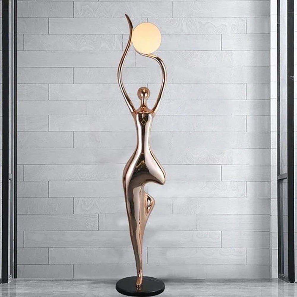 Pose Yoga Sculpture Floor Lamp - Vakkerlight