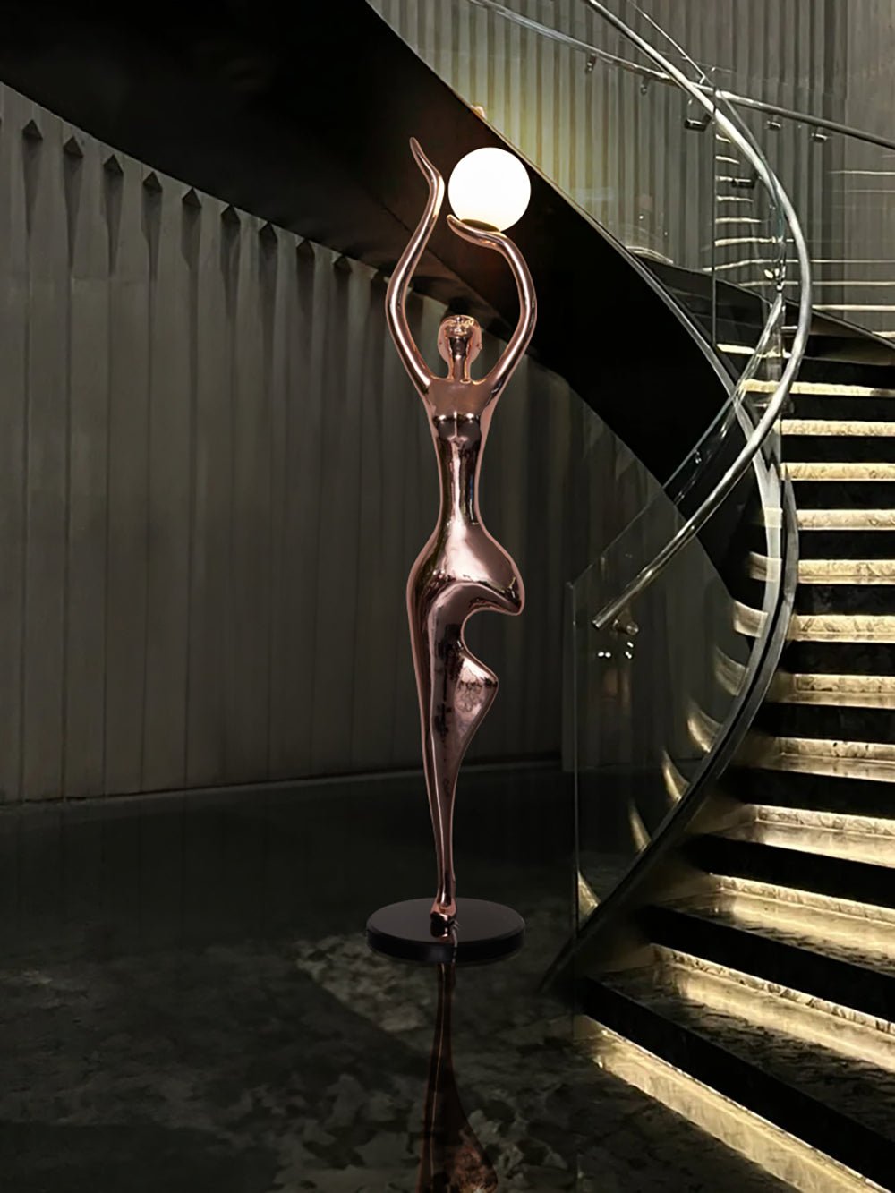 Pose Yoga Sculpture Floor Lamp - Vakkerlight