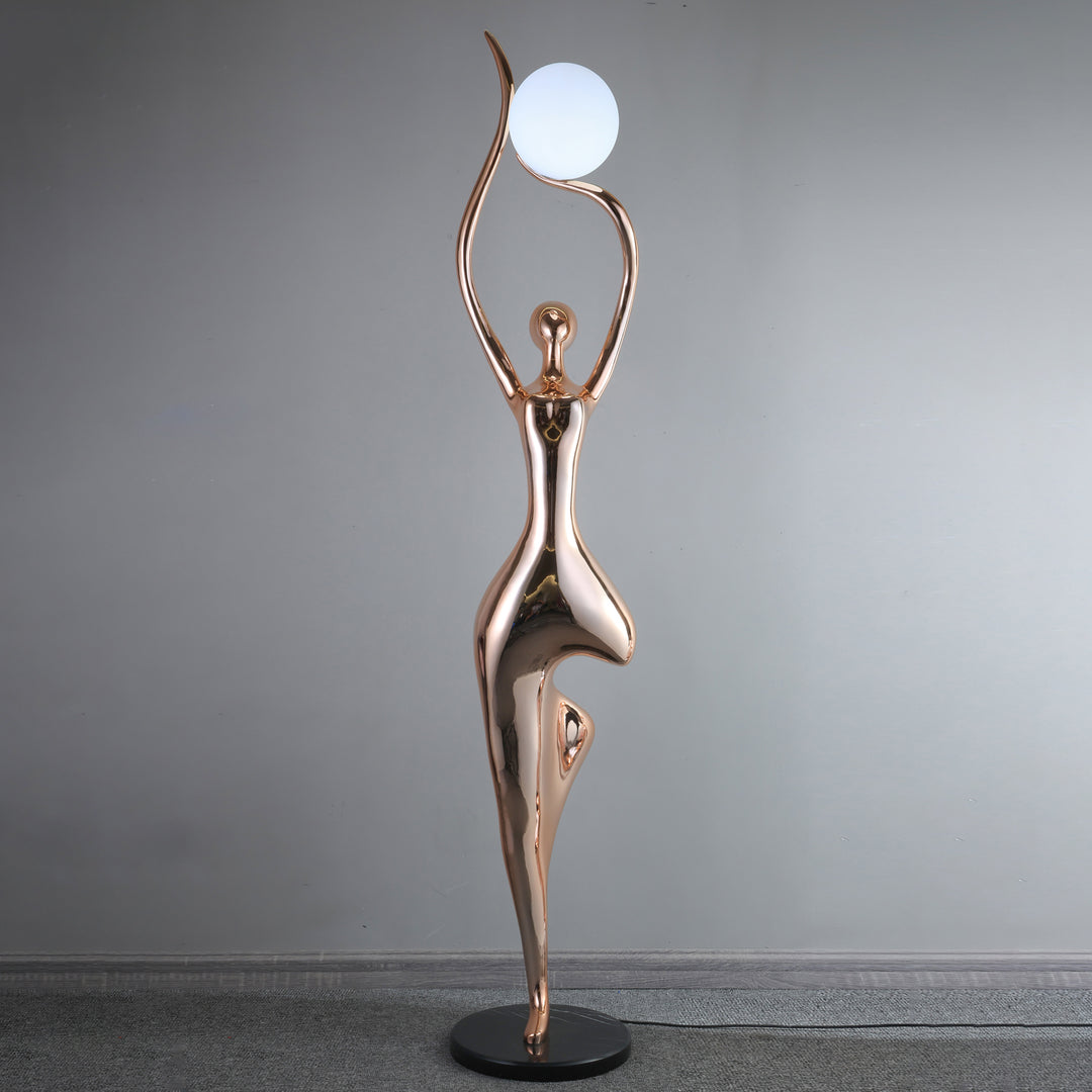 Pose Yoga Sculpture Floor Lamp - Vakkerlight