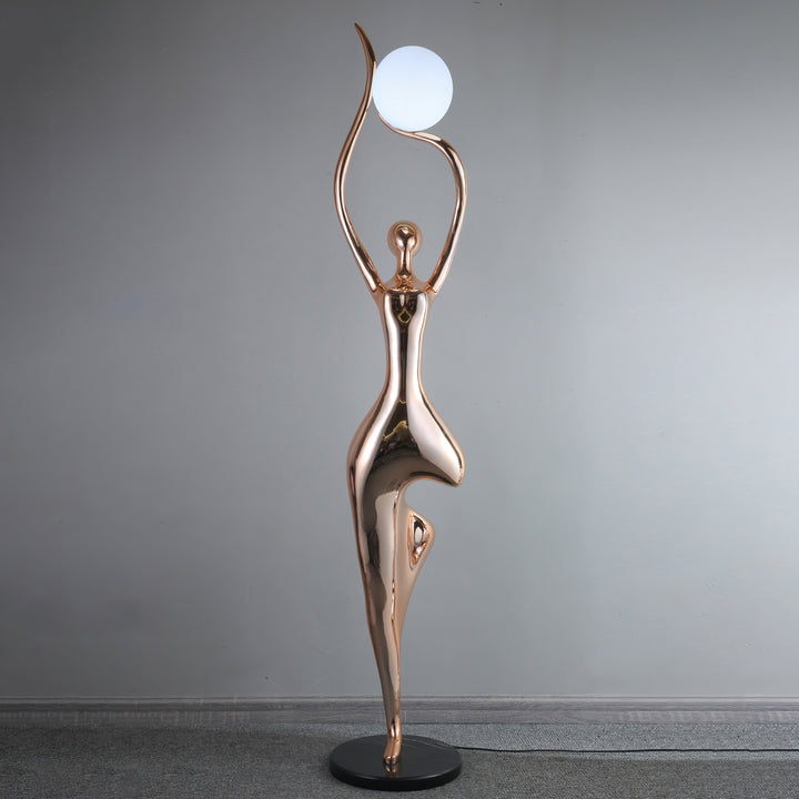 Pose Yoga Sculpture Floor Lamp - Vakkerlight