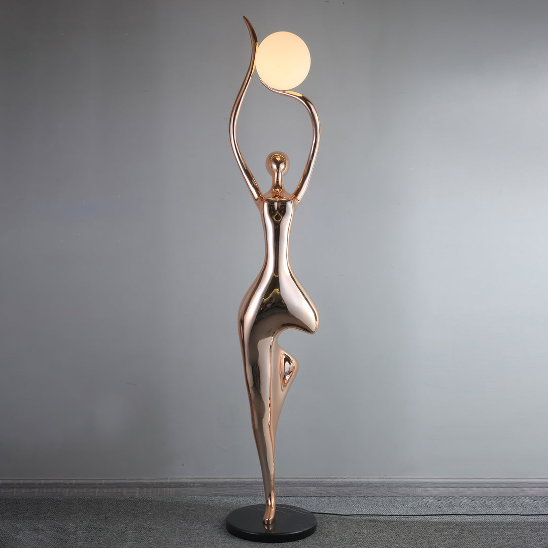 Pose Yoga Sculpture Floor Lamp - Vakkerlight