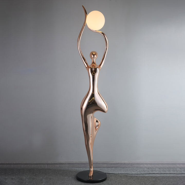 Pose Yoga Sculpture Floor Lamp - Vakkerlight