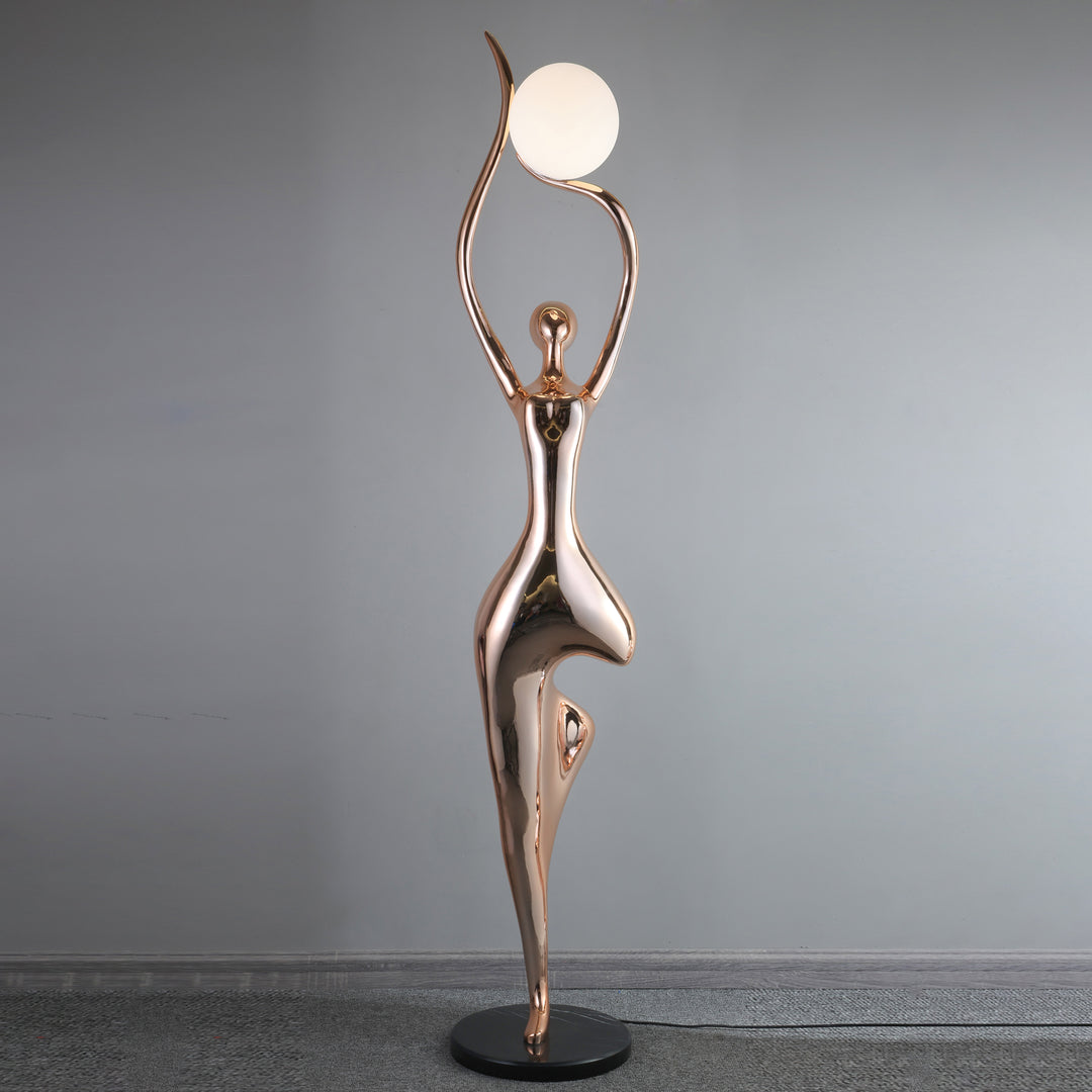 Pose Yoga Sculpture Floor Lamp - Vakkerlight