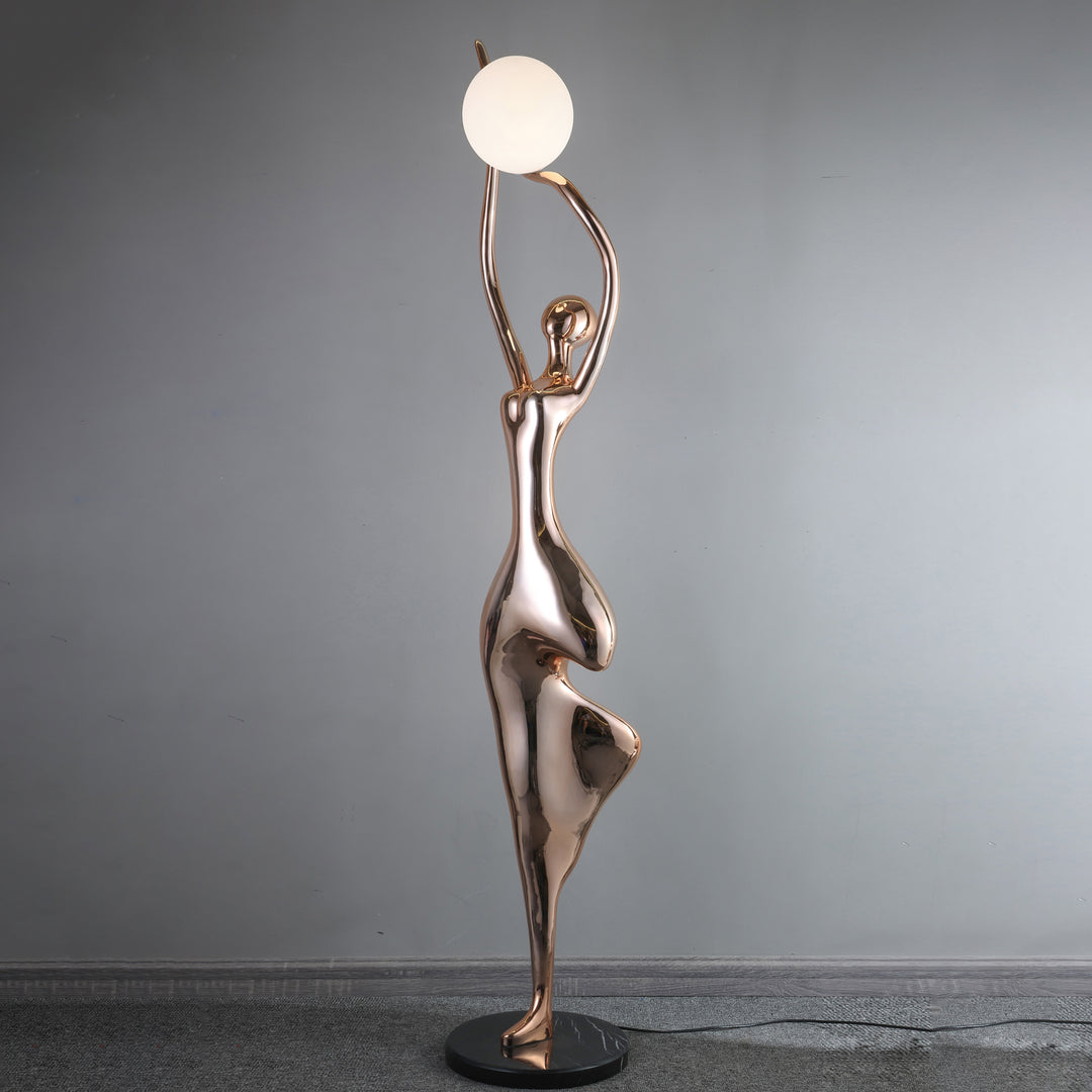 Pose Yoga Sculpture Floor Lamp - Vakkerlight