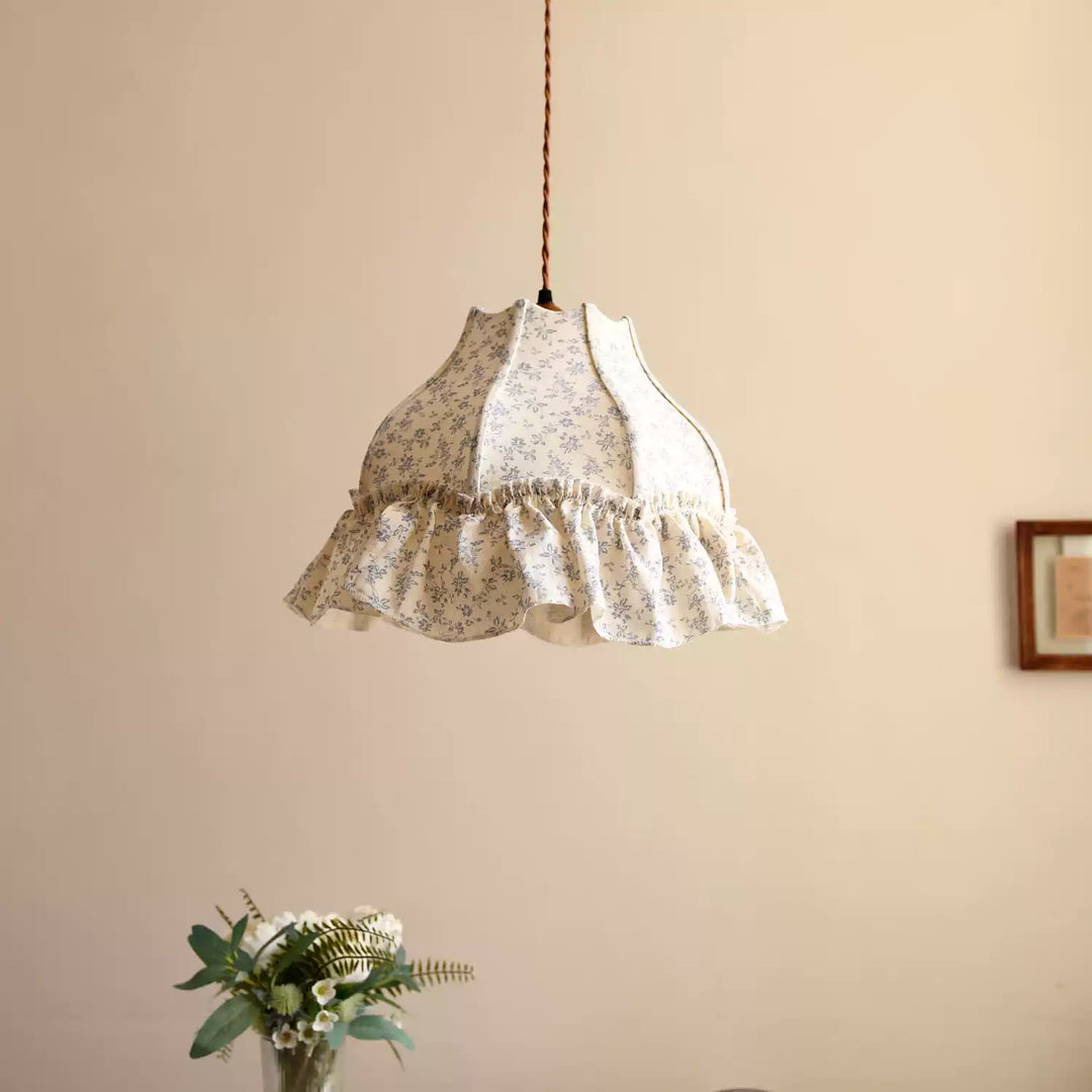 Posy Ruffled Floral Pendant Light