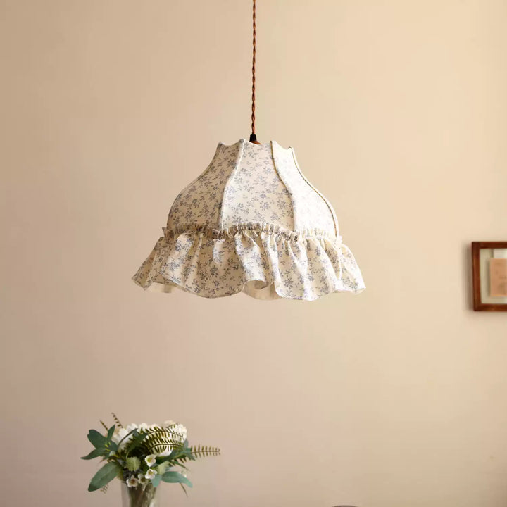 Posy Ruffled Floral Pendant Light