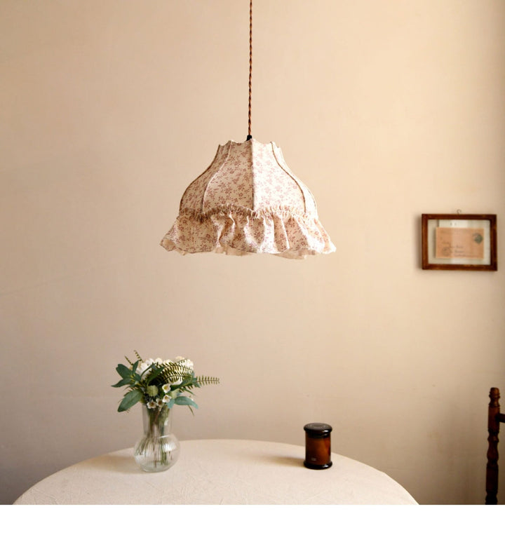 Posy Ruffled Floral Pendant Light