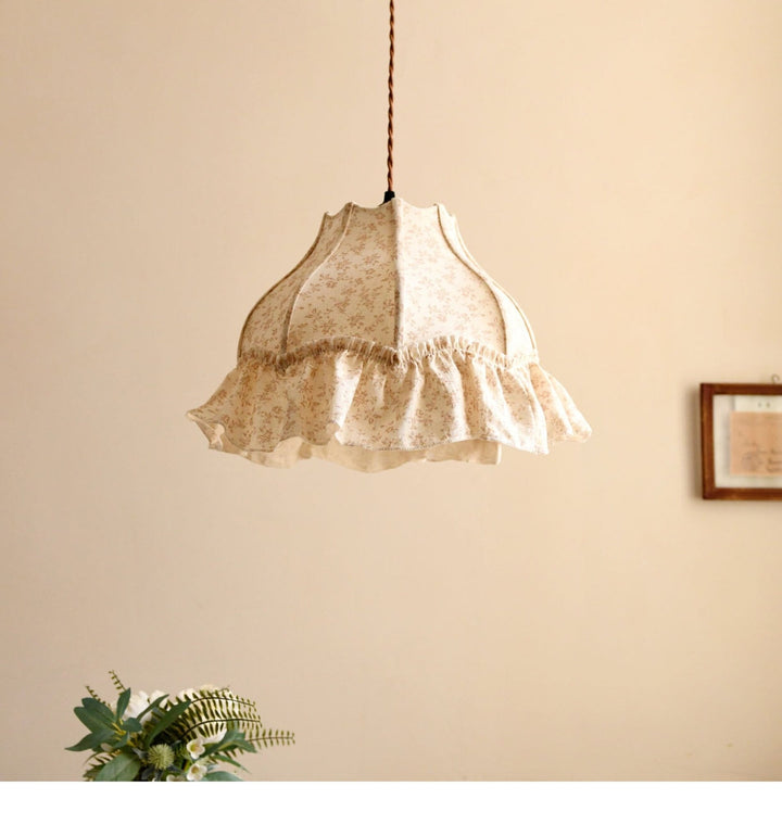 Posy Ruffled Floral Pendant Light