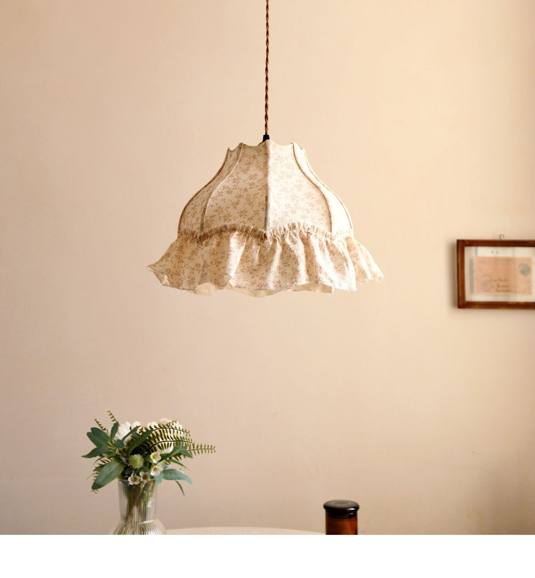 Posy Ruffled Floral Pendant Light