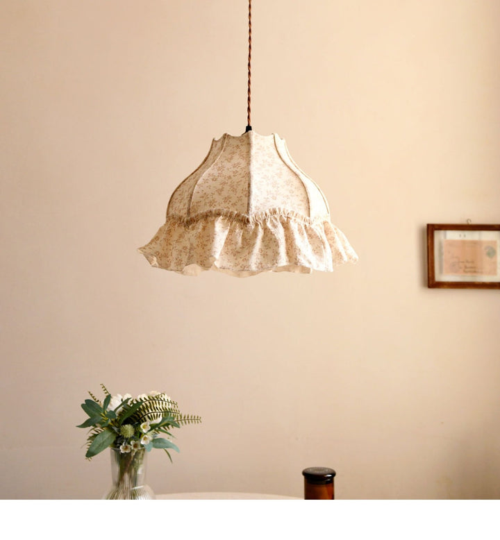 Posy Ruffled Floral Pendant Light