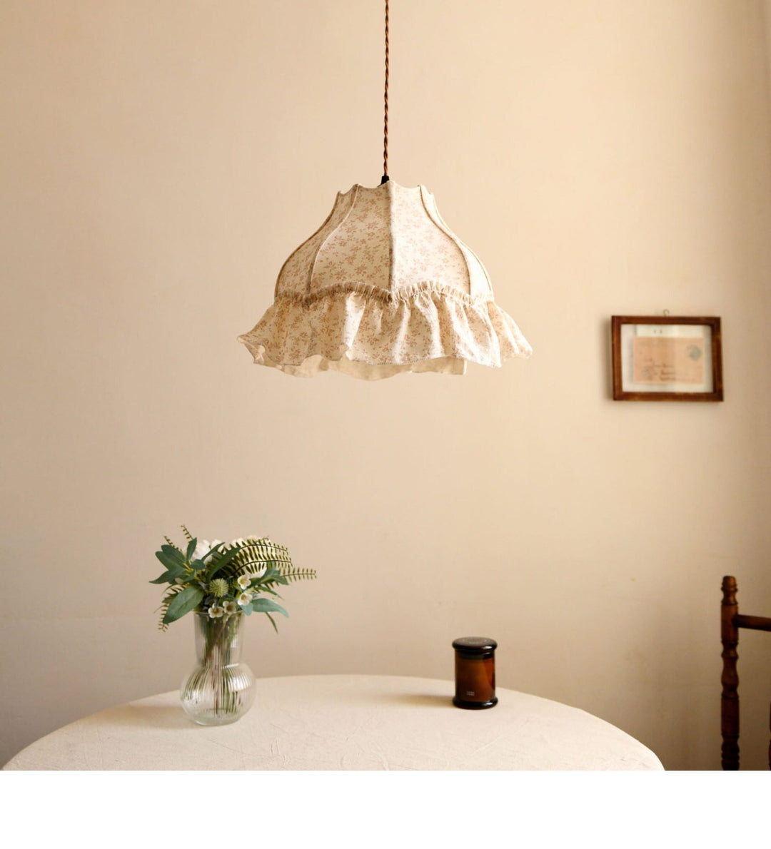 Posy Ruffled Floral Pendant Light