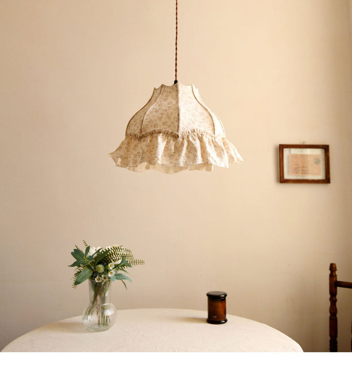 Posy Ruffled Floral Pendant Light