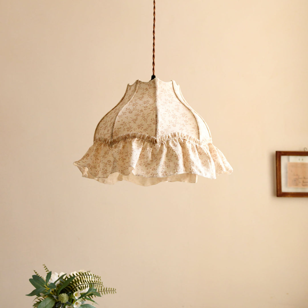 Posy Ruffled Floral Pendant Light