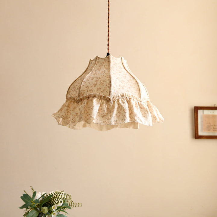 Posy Ruffled Floral Pendant Light