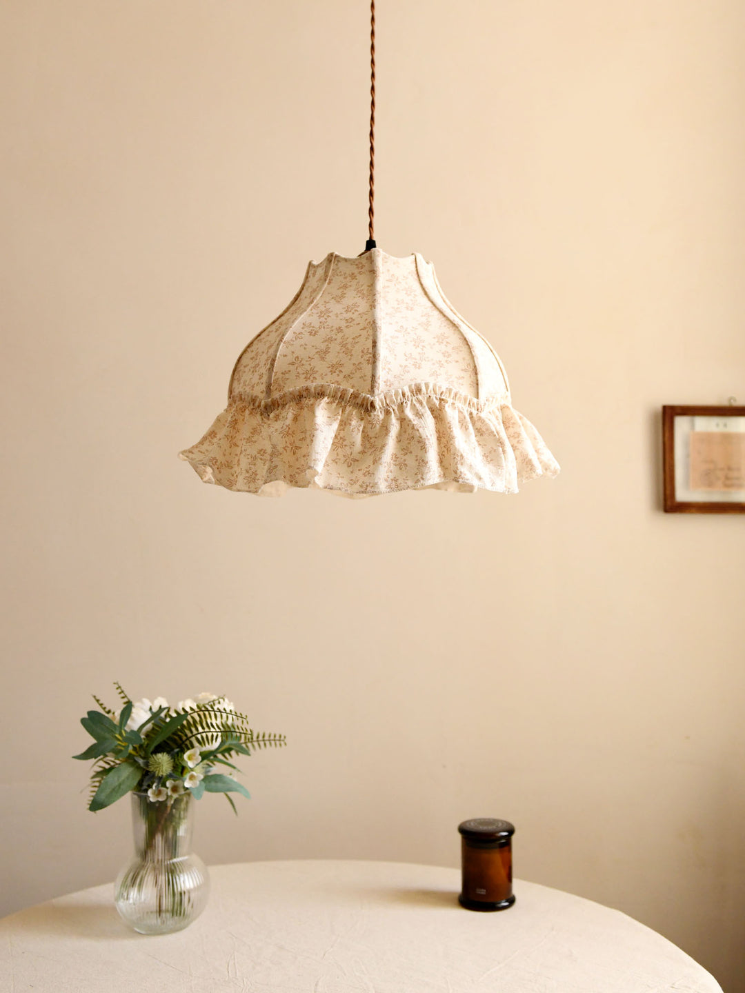 Posy Ruffled Floral Pendant Light