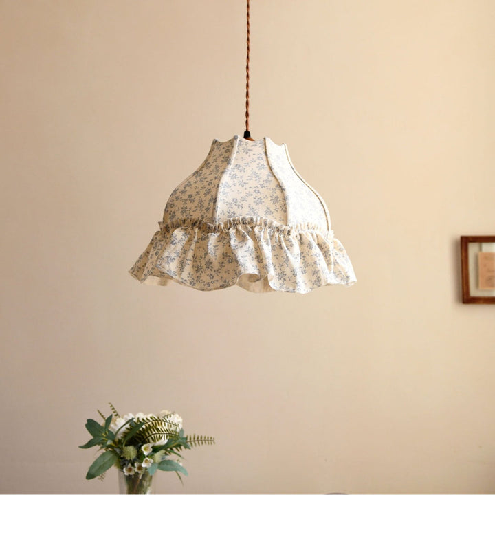 Posy Ruffled Floral Pendant Light