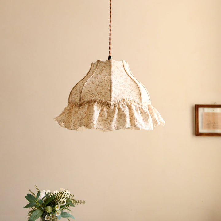 Posy Ruffled Floral Pendant Light