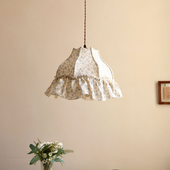 Posy Ruffled Floral Pendant Light