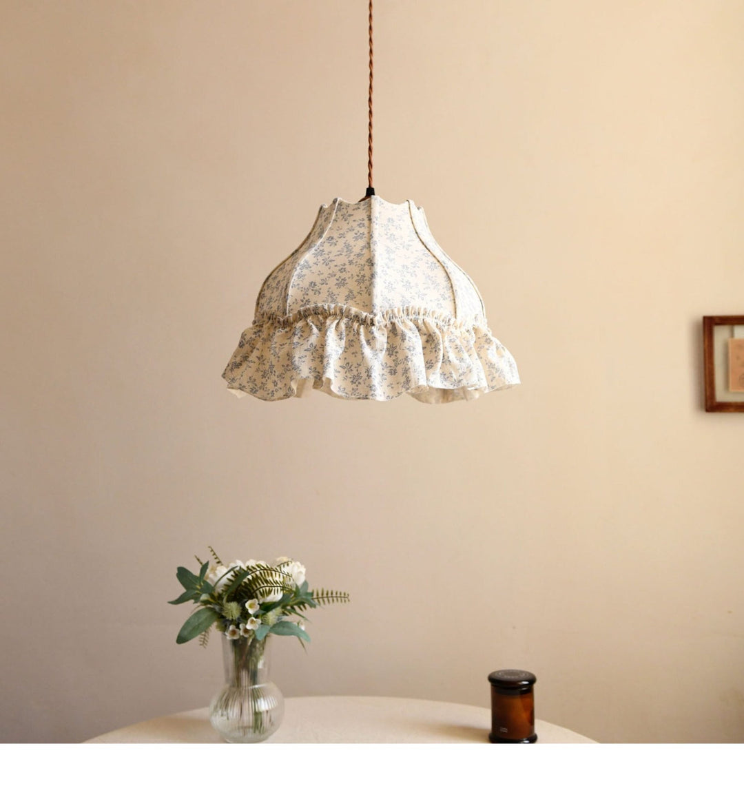 Posy Ruffled Floral Pendant Light
